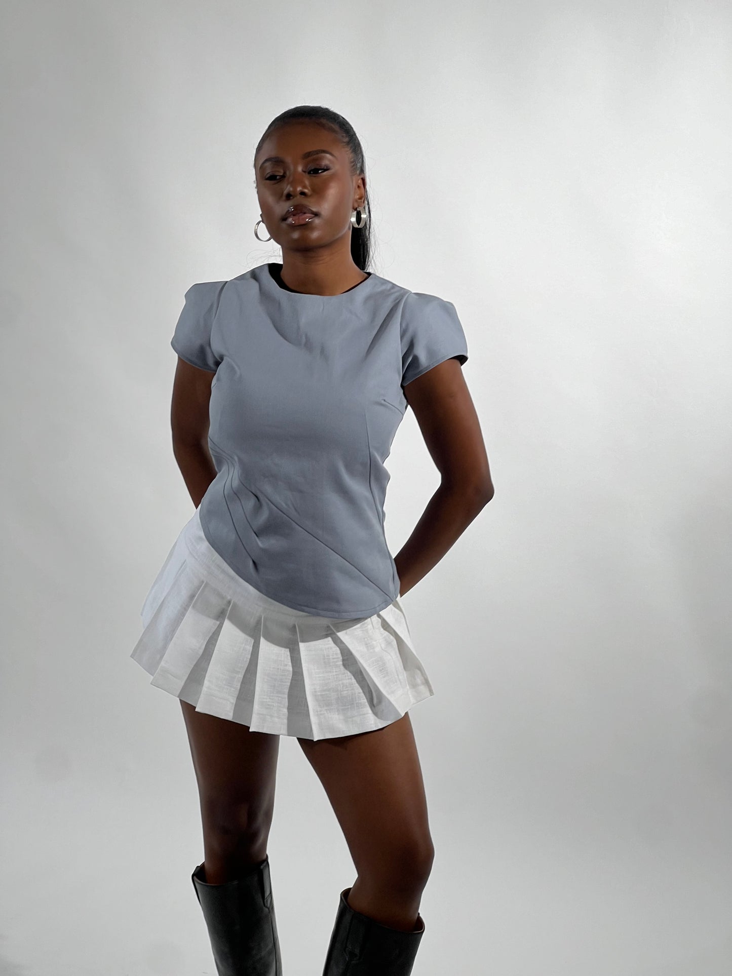 Sienna Mini Skirt in White