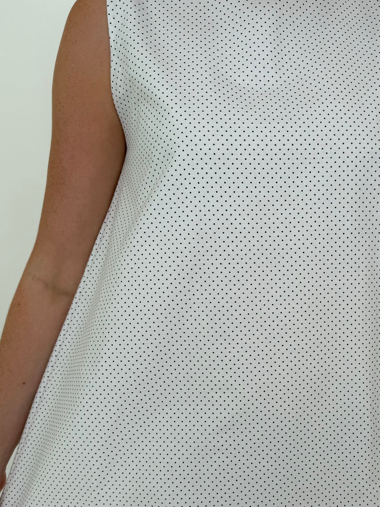 Etta Dress in White + Black
