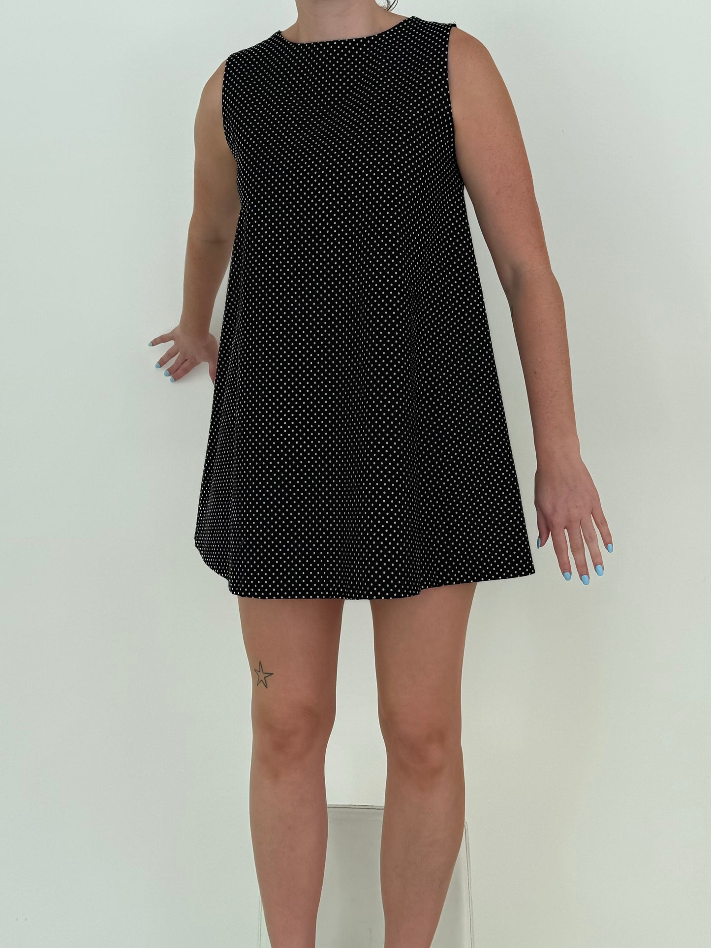 Etta Dress in Black + White
