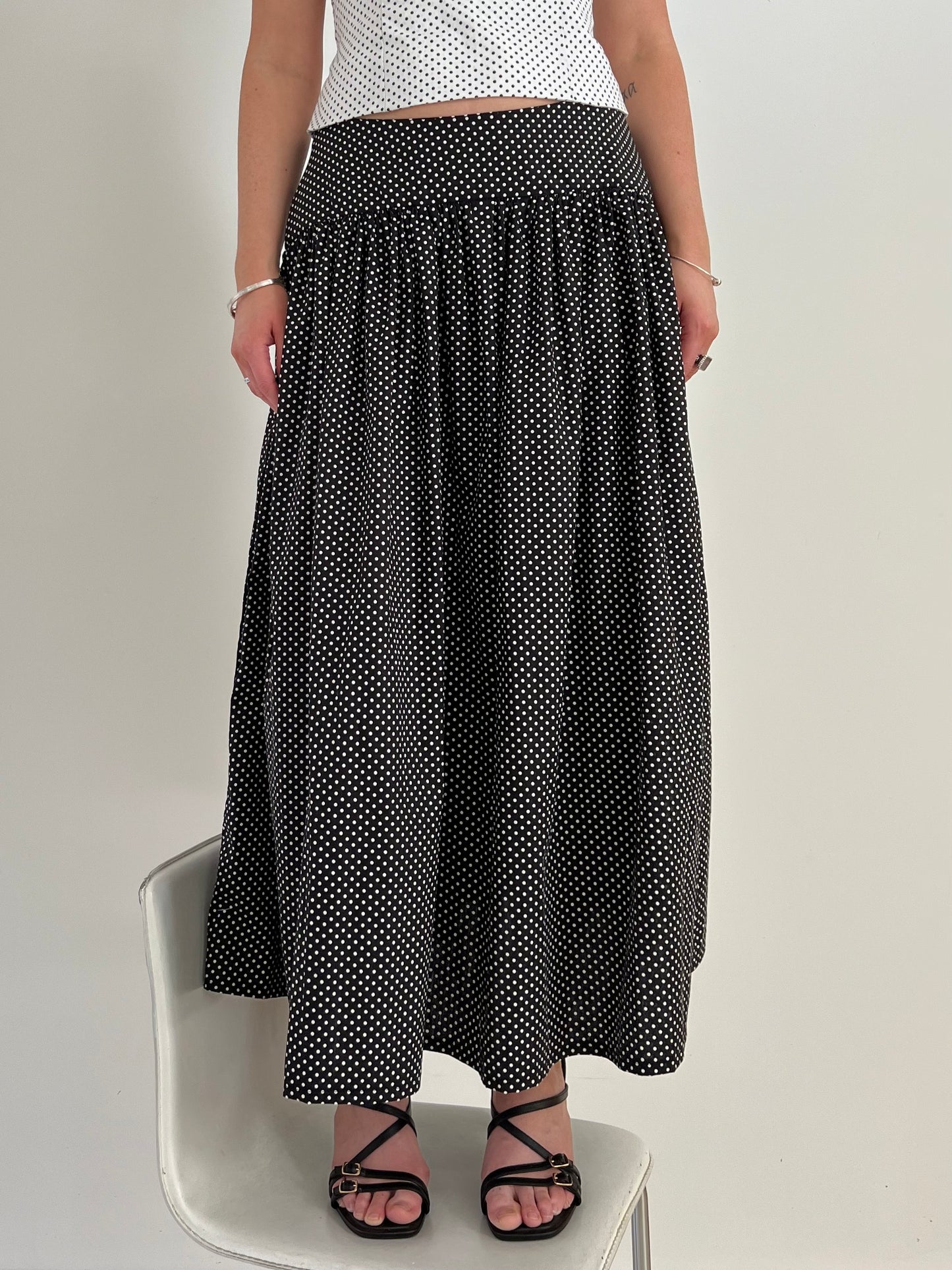 Olla Skirt in Black + White
