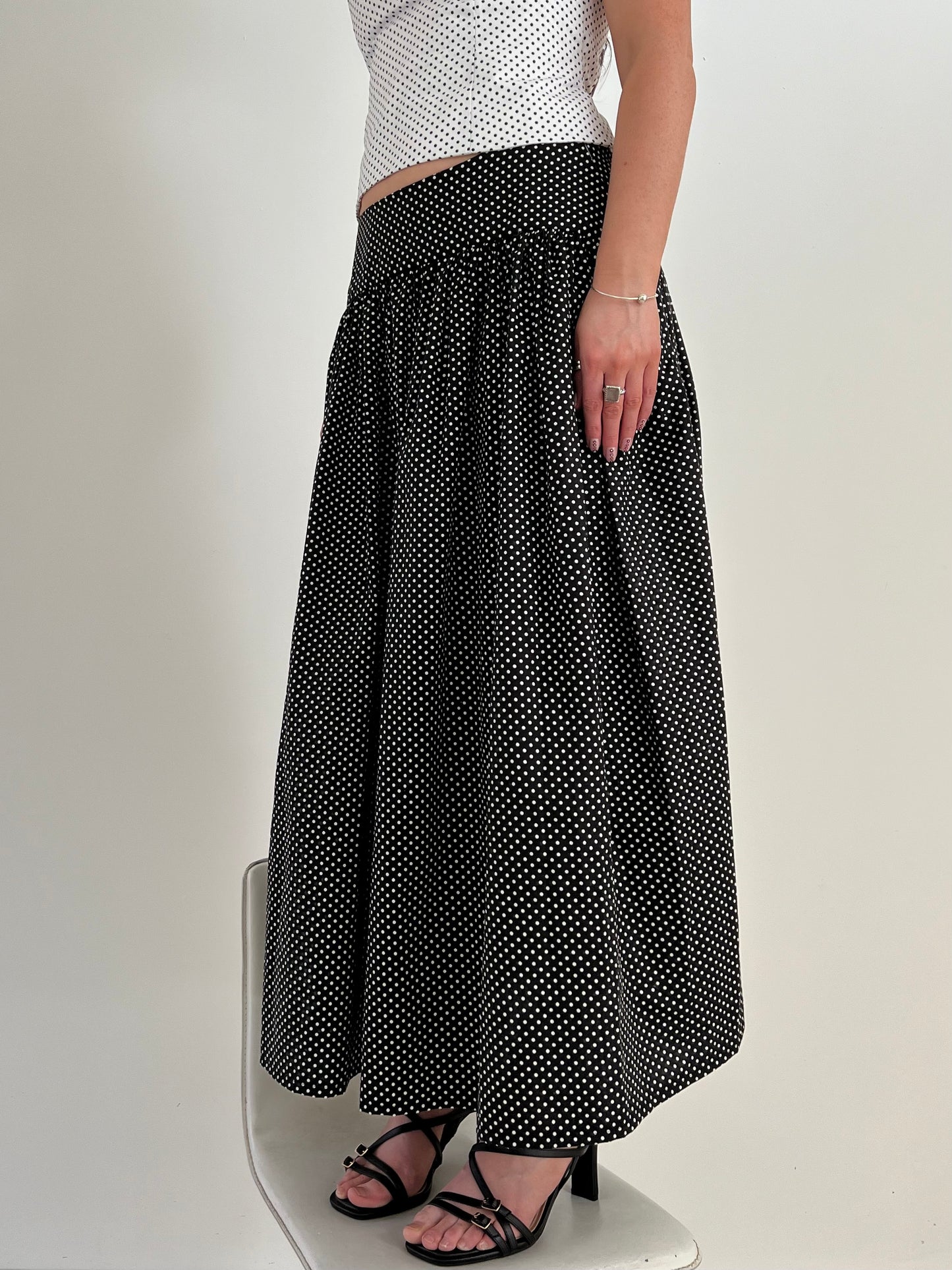 Olla Skirt in Black + White