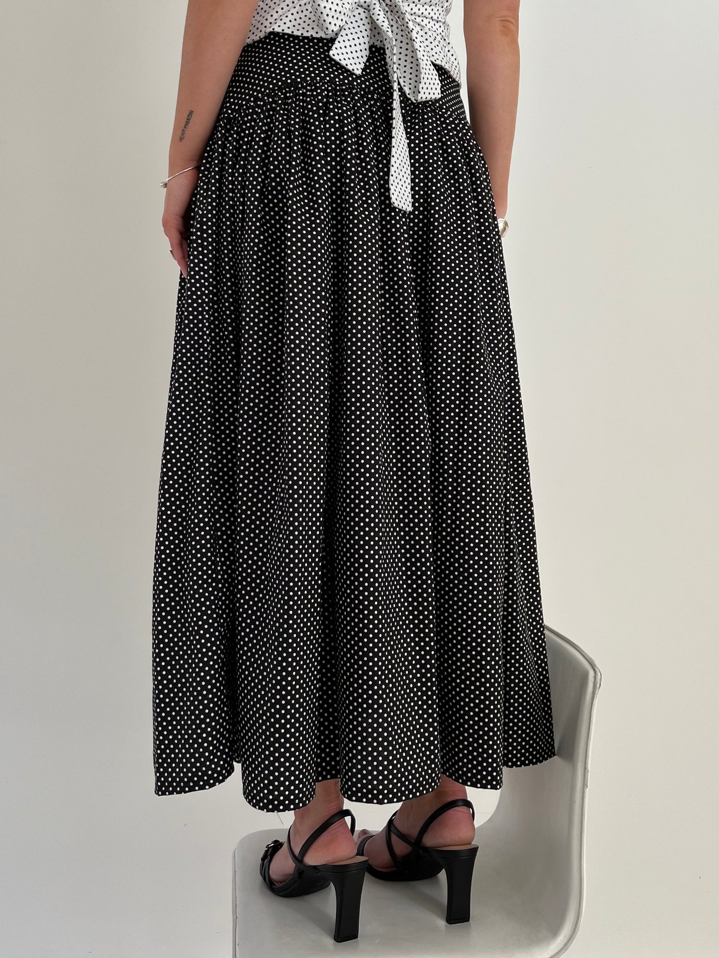 Olla Skirt in Black + White