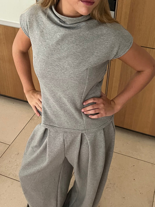 Alba Jogger Top in Grey