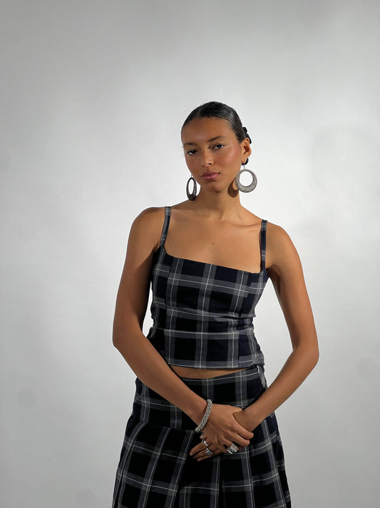 Minna Top in Tartan
