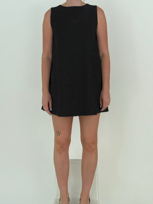 Etta Dress in Black + White
