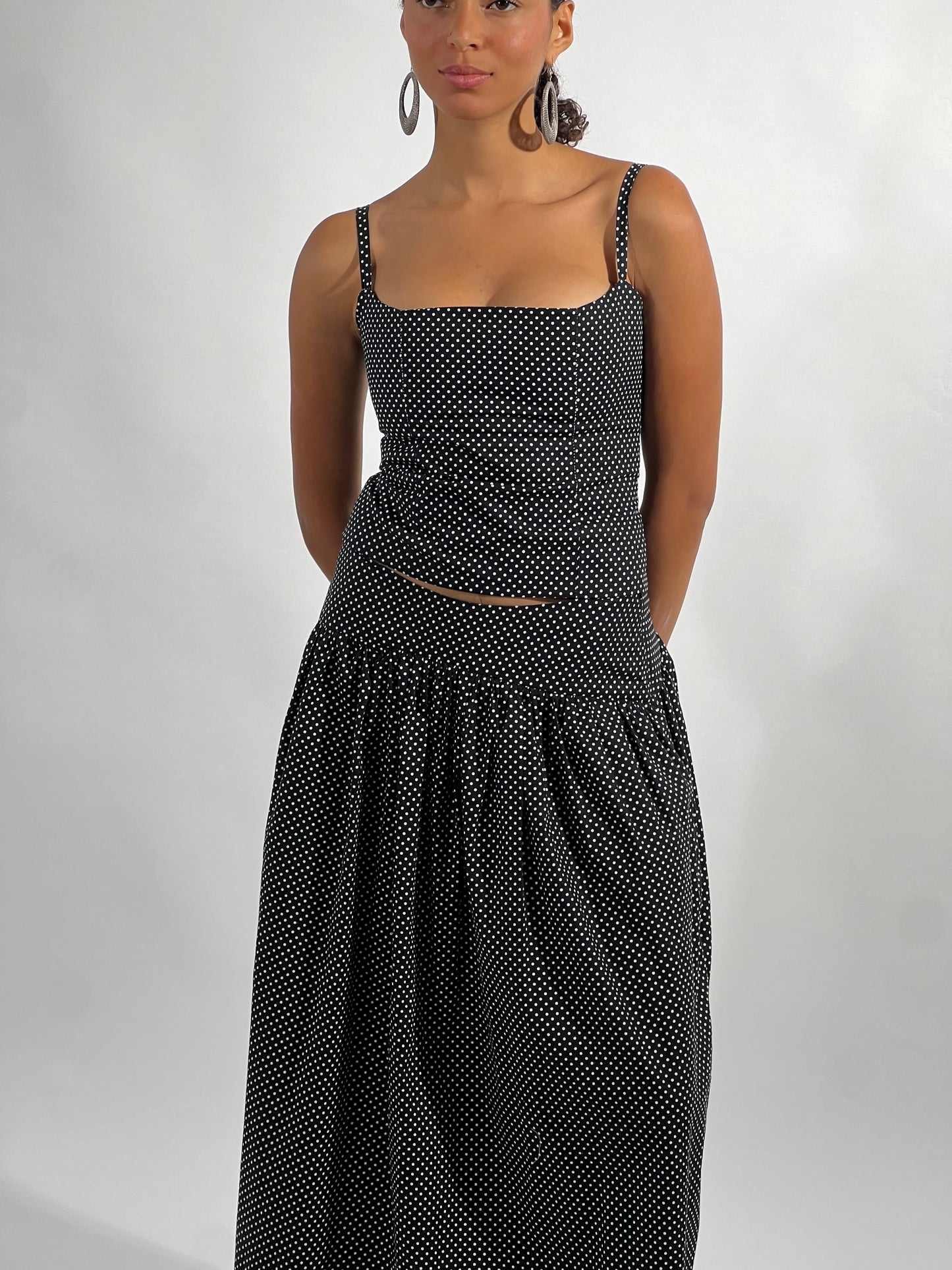 Olla Skirt in Black + White