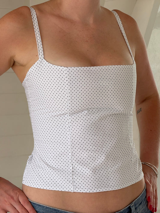 Minna Top in White + Black