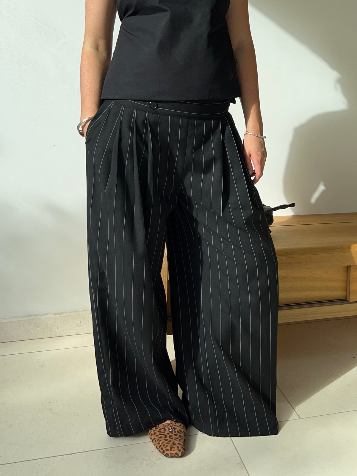 Alice Trouser in Pinstripe