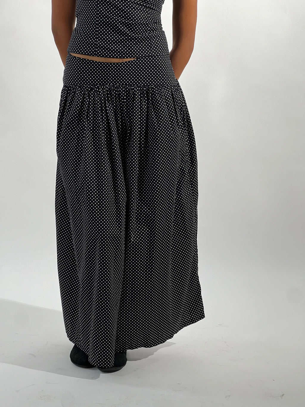 Olla Skirt Maxi in Black + White