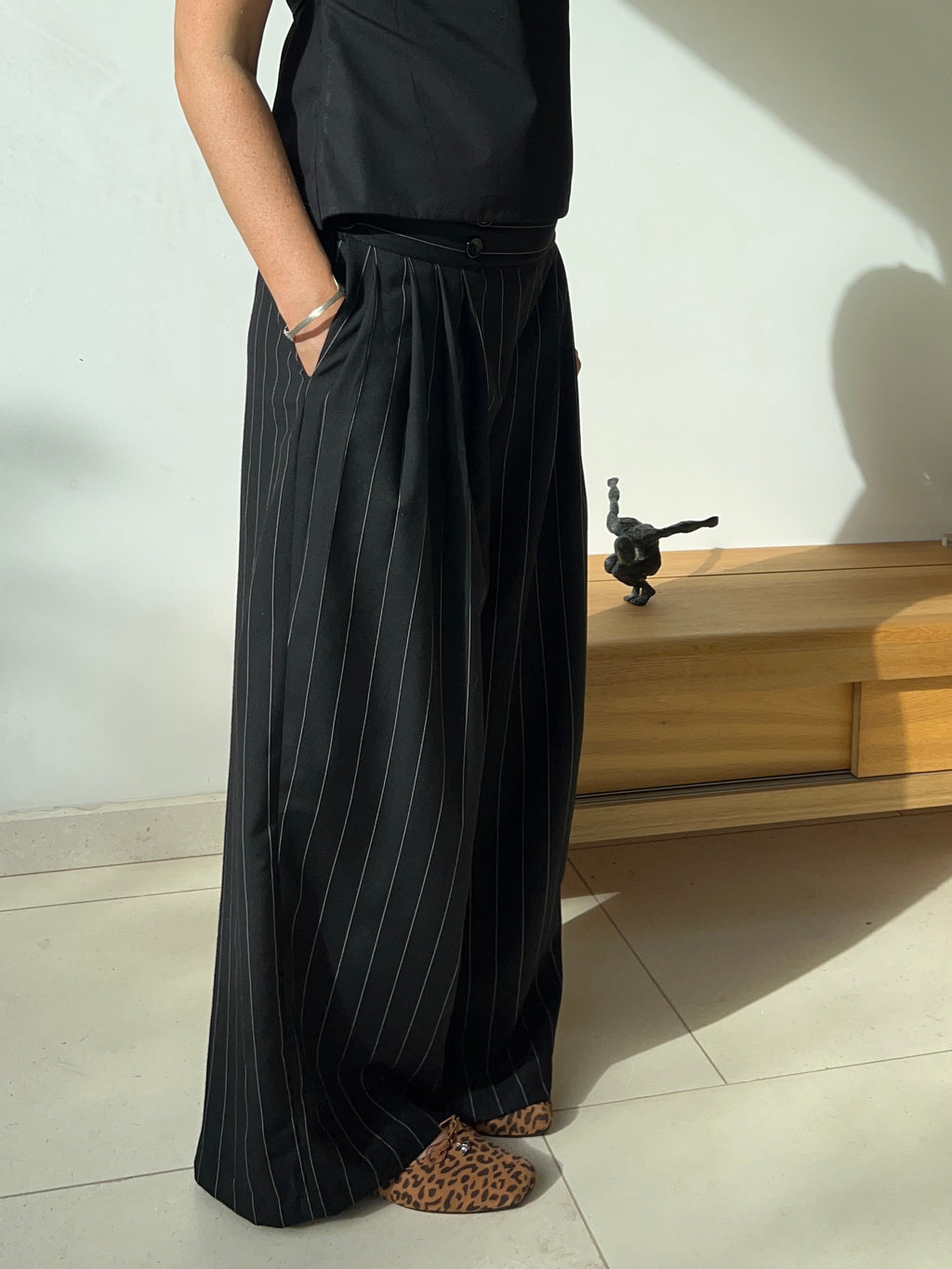 Alice Trouser in Pinstripe