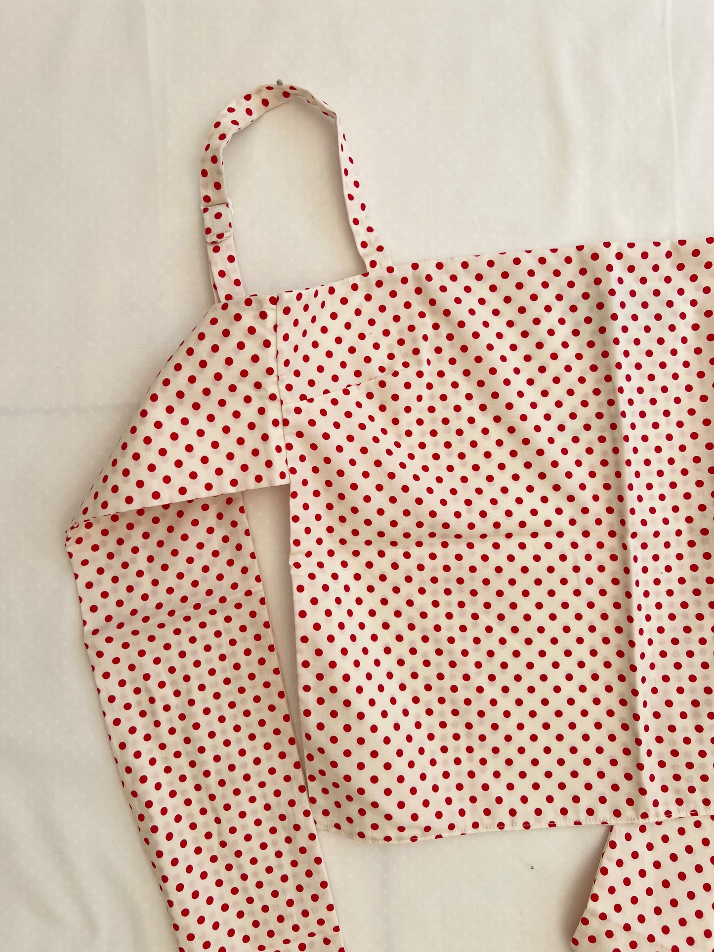 Lola Bow Top Cream + Red