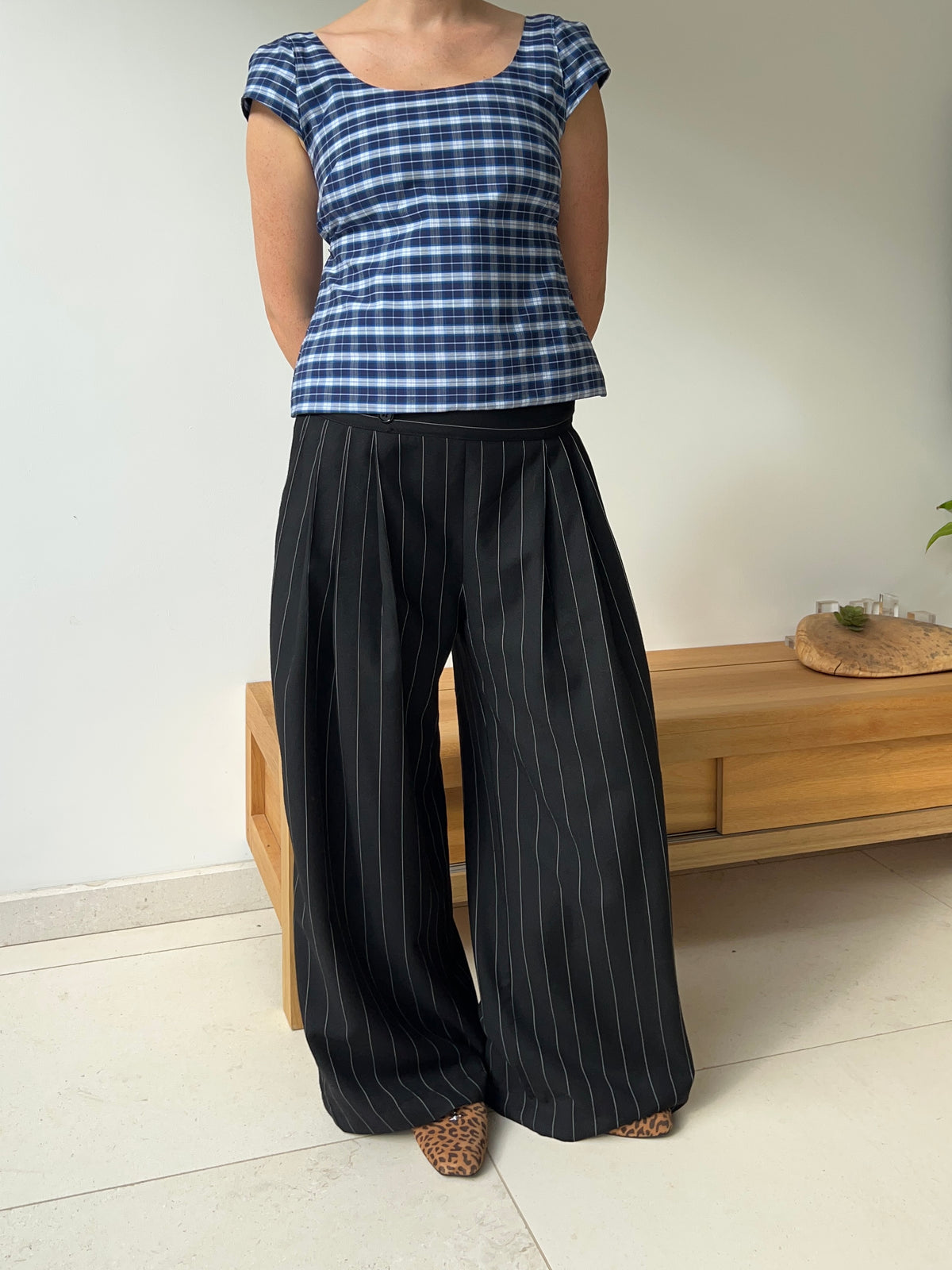 Alice Trouser in Pinstripe