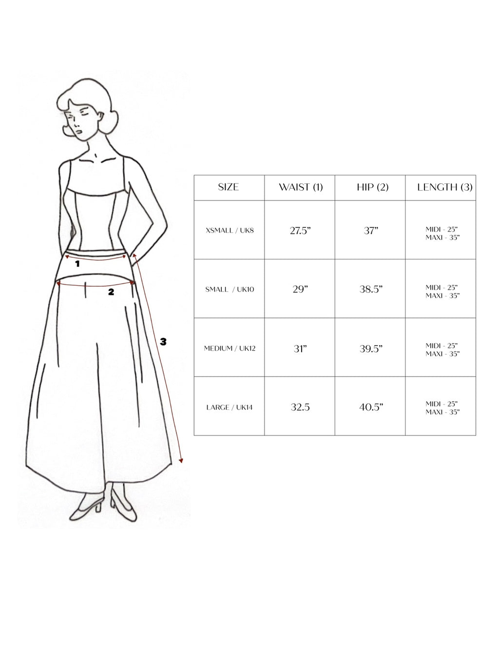 Olla Skirt Maxi in Black + White